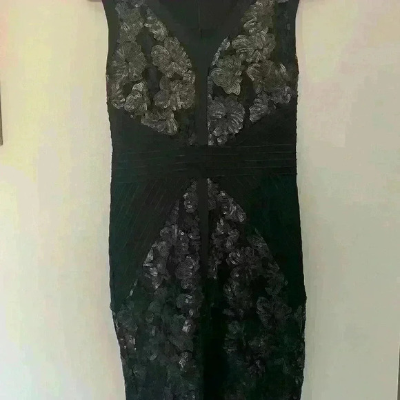 Cleo Black Sequin Sheath Dress size 2 - Picture 6 of 12